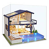 Al Ляльковий будинок конструктор DIY Cute Room A-066-B Вілла з басейном для дівчаток, фото 2