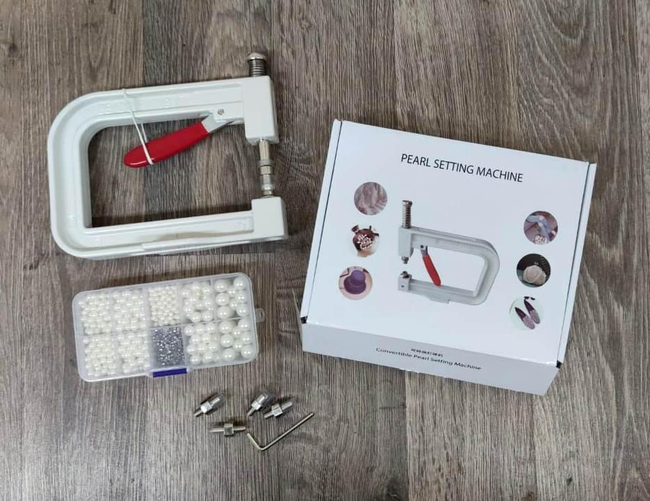 Прес для установки намистин на тканину+ набір намистин, фото 1