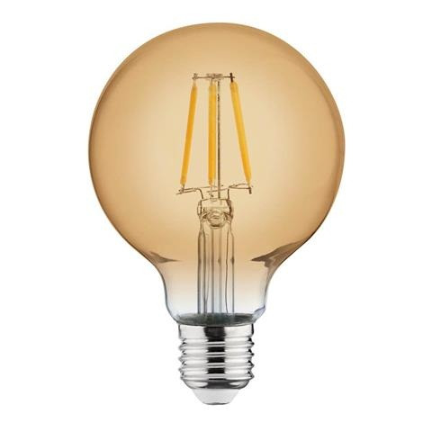 Лампа вінтажна світлодіодна "RUSTIC GLOBE-4"" 4W Filament led 2200К  E27