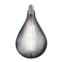 Лампа вінтажна світлодіодна Filament led TOLEDO  8W 2400К титан E27