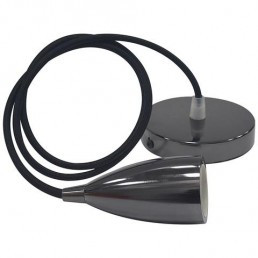 Світильник підвісний "EDISON" Е27 перламут. чорний