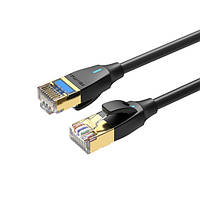 Патч-корд Vention CAT 8 SFTP Ethernet Slim/Тонкий Type, 1.5 m, Black, rj-45 - rj-45, 8 жил (IKIBG)
