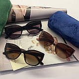 Брендові жіночі сонячні окуляри (2619) black, фото 6