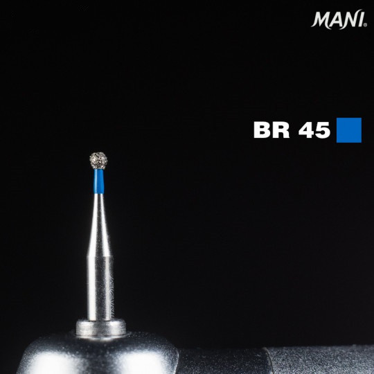Діамантовий бір BR-45. Кулястий (кулька) (ISO 001/010), синій.