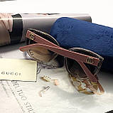 Жіночі брендові окуляри GG (2221) powder, фото 5