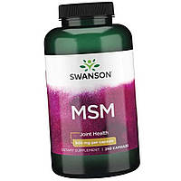 Сіра для суглобів Swanson MSM 500 mg 250 caps