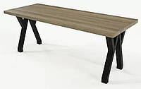 Журнальный столик в стиле лофт "Серия 9" стол из дерева и металла