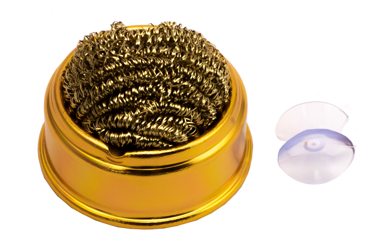 Латунна стружка для очищення жала з ванночкою ZD10W-2