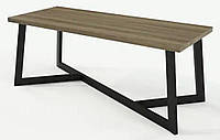 Журнальный столик в стиле лофт "Серия 12" стол из дерева и металла