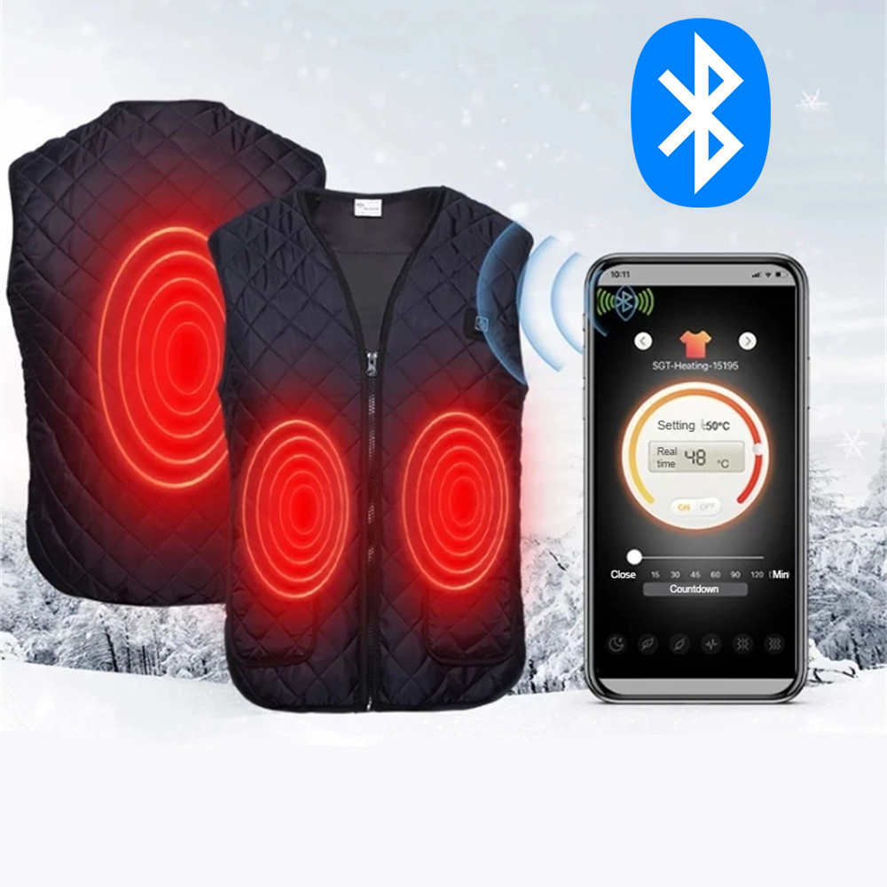 Eco-obogrev Multi-size-3 APP - розумний жилет з підігрівом, Bluetooth, з керуванням по смартфону