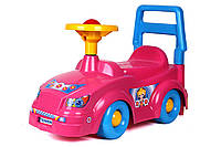 Дитячий автомобіль для прогулянок "Технок" рожевий (3848)