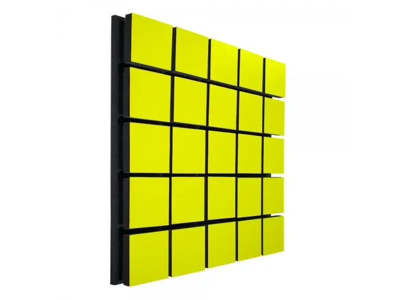 Акустичний панель Ecosound Tetras Wood Yellow 50х50см 33мм колір жовтий
