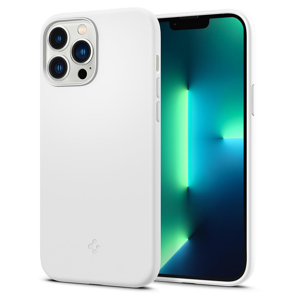 Чохол Spigen для iPhone 13 Pro Max — Silicone Fit, White (ACS03229)