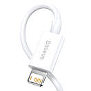 Кабель Baseus Superior Series Fast Charging Lightning 2.4A 1m, White (CALYS-A02), фото 3