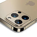 Захисне скло Spigen для камери iPhone 13 Pro/ 13 Max — Optik camera lens (2шт), Gold (AGL04034), фото 4