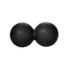 Al М'яч масажний подвійний Dobetters JM003 Black для масажу ролер