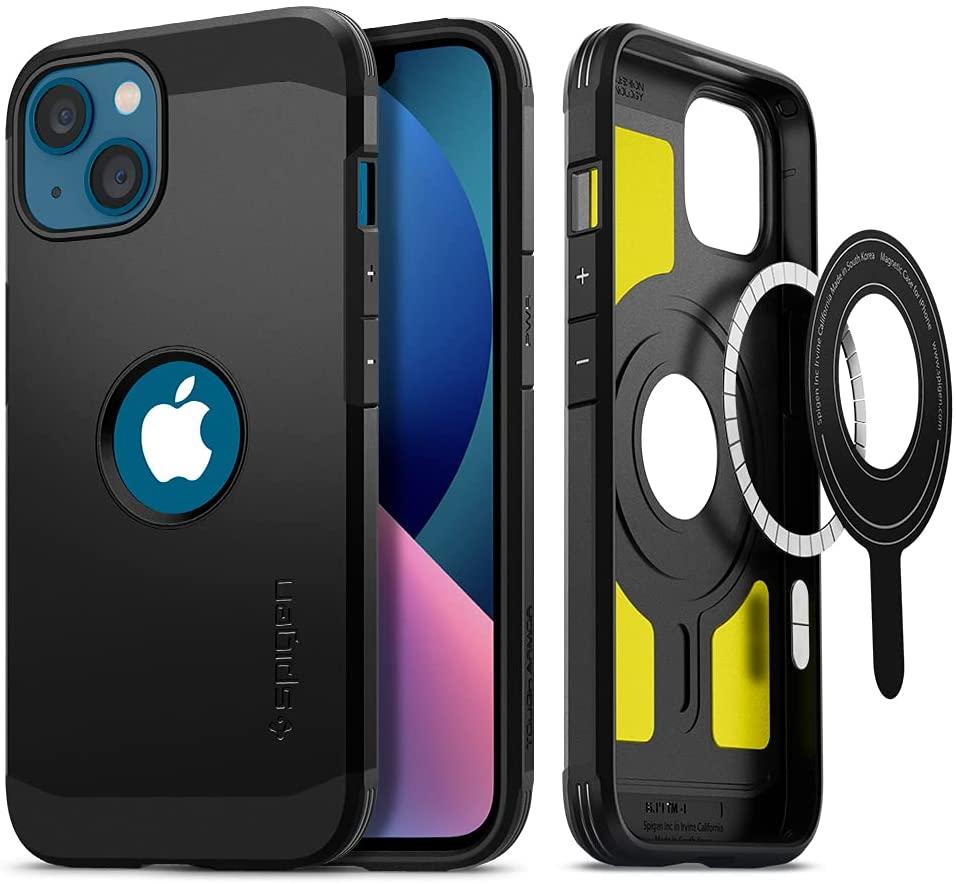 Чохол Spigen для iPhone 13 — Tough Armor MAG (MagSafe), Black (ACS03542), фото 1