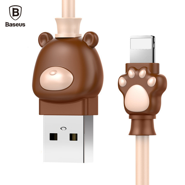 Кабель Baseus Lightning Bear Cable 1m, Brown (CALBE-12)