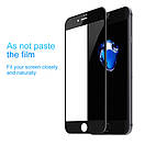 Захисне скло Baseus для iPhone SE 2020/7/8 Silk-screen Pet Soft 0.23 mm, Black (SGAPIPH8N-PE01), фото 3