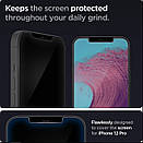 Захисне скло Spigen для iPhone 12 / 12 Pro EZ FIT GLAS.tR Screen Protector (2 шт.), Clear (AGL01801), фото 5