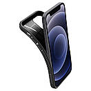 Чехол Spigen для iPhone 12 mini (5.4") - Liquid Air, Matte Black (ACS01744), фото 4