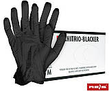 Рукавички нітрилові неопудрені чорні RAIS RNITRIO-BLACKER B (чорні) 100 шт, фото 4