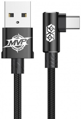 Кабель USB Baseus Type-C MVP Elbow 2м, Black (CATMVP-B01)