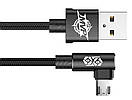 Кабель USB Baseus MVP Elbow MicroUSB 1м, Black (CAMMVP-A01), фото 3