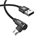 Кабель USB Baseus MVP Elbow MicroUSB 1м, Black (CAMMVP-A01), фото 4