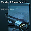 Кабель Baseus Enjoyment Series 4KHD Male to 4KHD Male Adapter 2m, Dark gray (CAKSX-C0G), фото 6