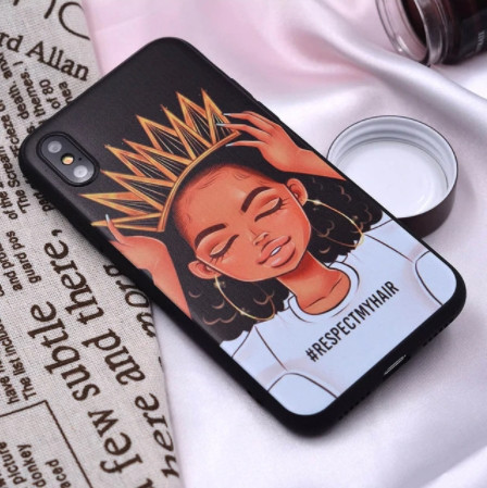 Чохол силіконовий, для iPhone XS Max, дівчина з короною, XIX