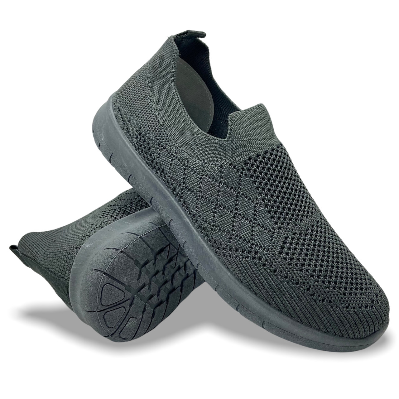 Кросівки підліткові літні текстильні сітка з гумовою підошвою сірі