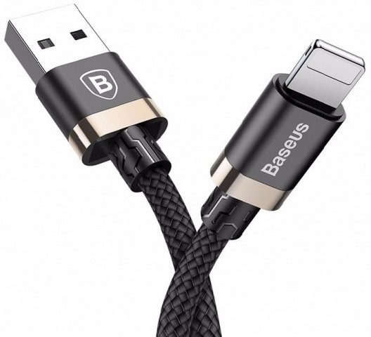 Кабель Baseus Golden Belt USB Cable to Lightning 1м, Black+Gold (CALGB-1V)