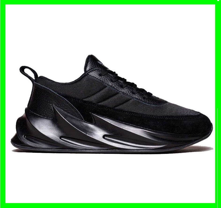 Кросівки Adidas $harks Чоловічі Адідас Чорні Акула (розміри: 41,42,43,44,45) Відео Огляд