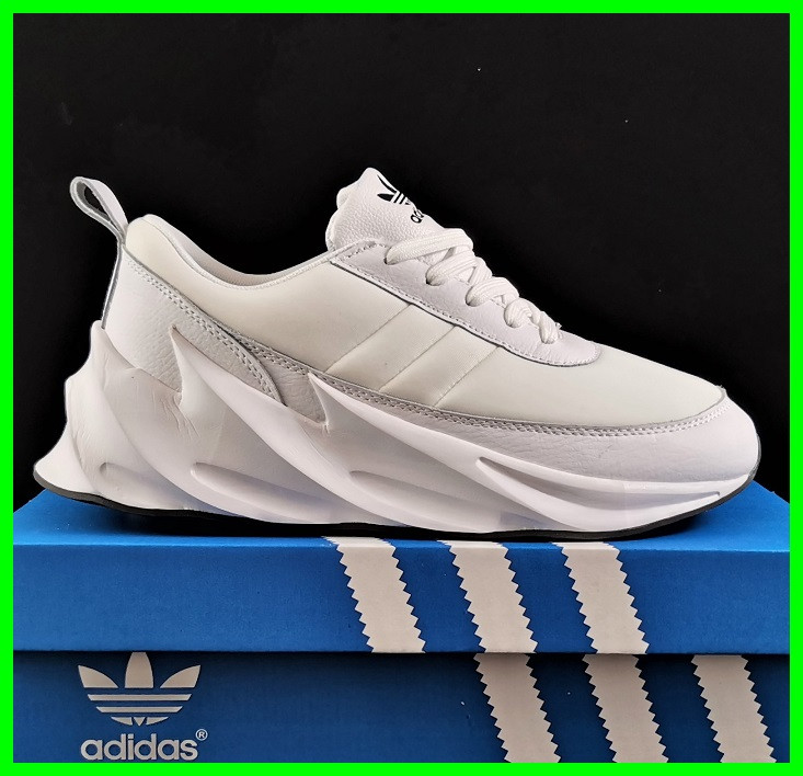 Кросівки Adidas $harks Чоловічі Адідас Біло Акули (розміри: 44,45) Відео Огляд