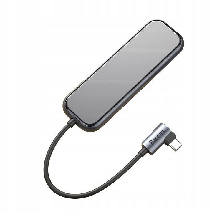 Переходник Baseus USB-Hub Multi-functional (Type-C to 3xUSB3.0+HD4K+PD), Gray (CAHUB-BZ0G)