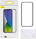 Захисне скло Baseus для iPhone 12 Pro Max (6.7inch) Full-Glass 0.3 mm (2шт), Black (SGAPIPH67N-KA01), фото 4