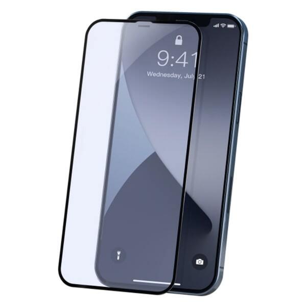 Захисне скло Baseus для iPhone 12 Mini (5.4inch) Full-screen and Full-glass (2шт), Black (SGAPIPH54N-KC01)