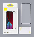 Захисне скло Baseus для iPhone 12 Pro Max Full-screen and Full-glass (2 шт.), Black (SGAPIPH67N-KC01), фото 11