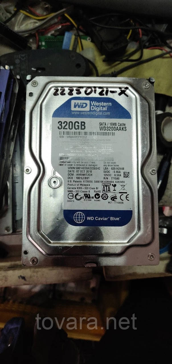 Жорсткий диск Вінчестер HDD 320 Gb / Гб Western Digital Caviar Blue WD3200AAKS 3.5" SATA2 No 22250121