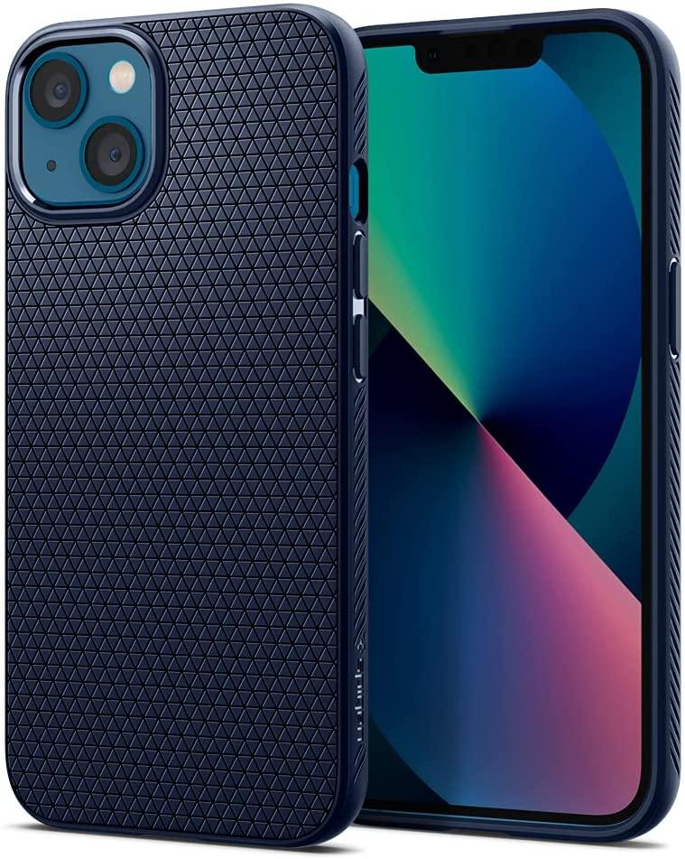 Чохол Spigen для iPhone 13 — Liquid Air, Navy Blue (ACS03520)