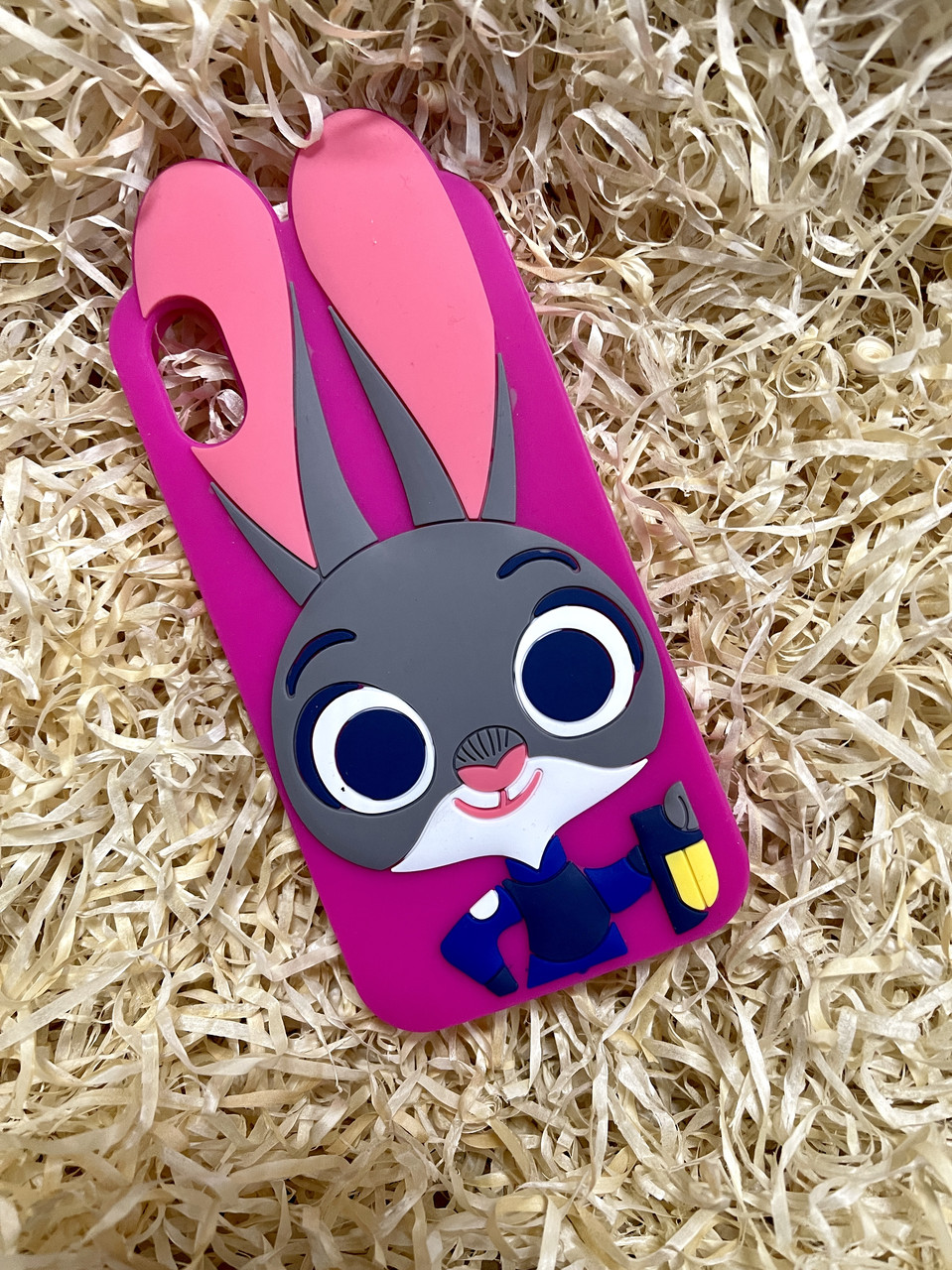 Силіконовий чохол Джуді Хопс для iPhone XS/X, Pink