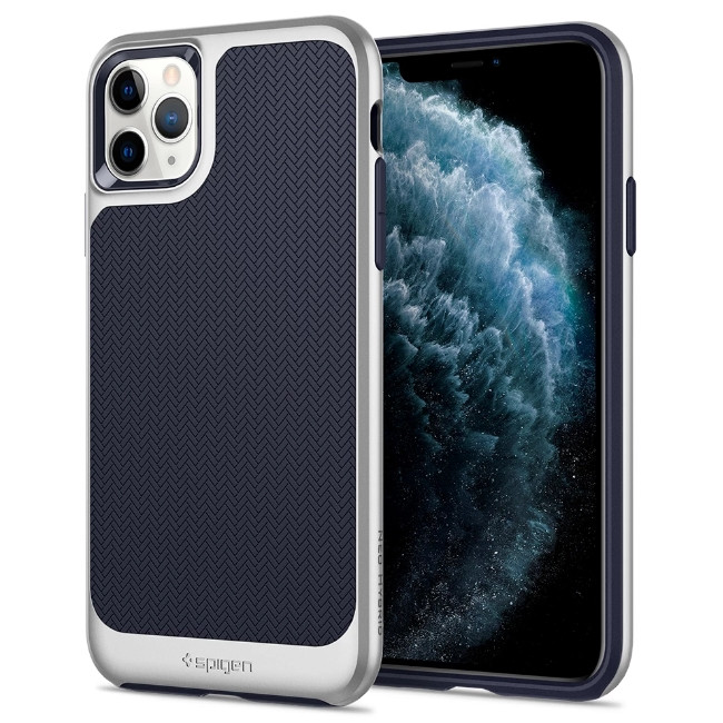 Чохол Spigen для iPhone 11 Pro Neo Hybrid, Satin Silver (077CS27245), фото 1
