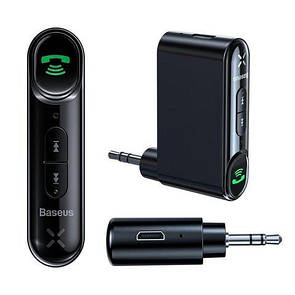 Bluetooth-адаптер Baseus Qiyin AUX Car Bluetooth Receiver, Black (WXQY-01)