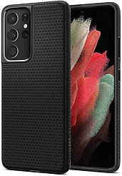Чохол Spigen для Samsung Galaxy S21 Ultra — Liquid Air, Black (ACS02350)