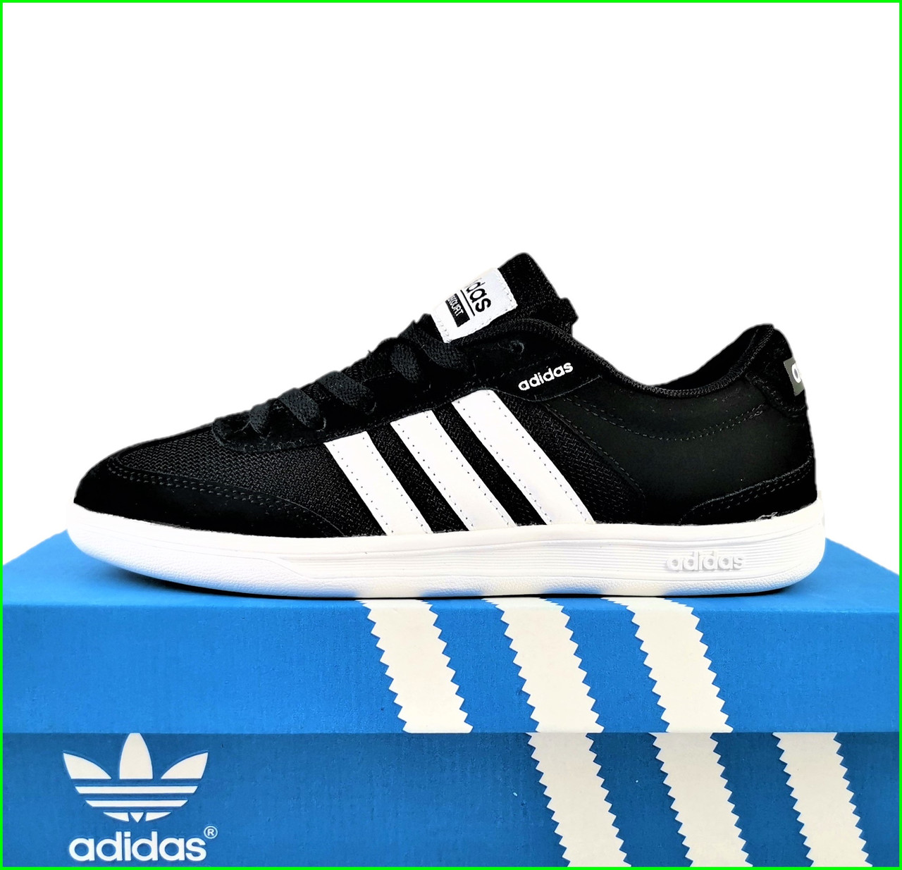 Кроссовки Мужские Adidas Neo Чёрные Адидас (размеры: 42,43,45) Видео Обзор