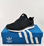 Кросівки чоловічі Adidas Runner Boost чорні адідас, фото 8