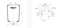 Пневмоподушка подвески без стакана 836M2