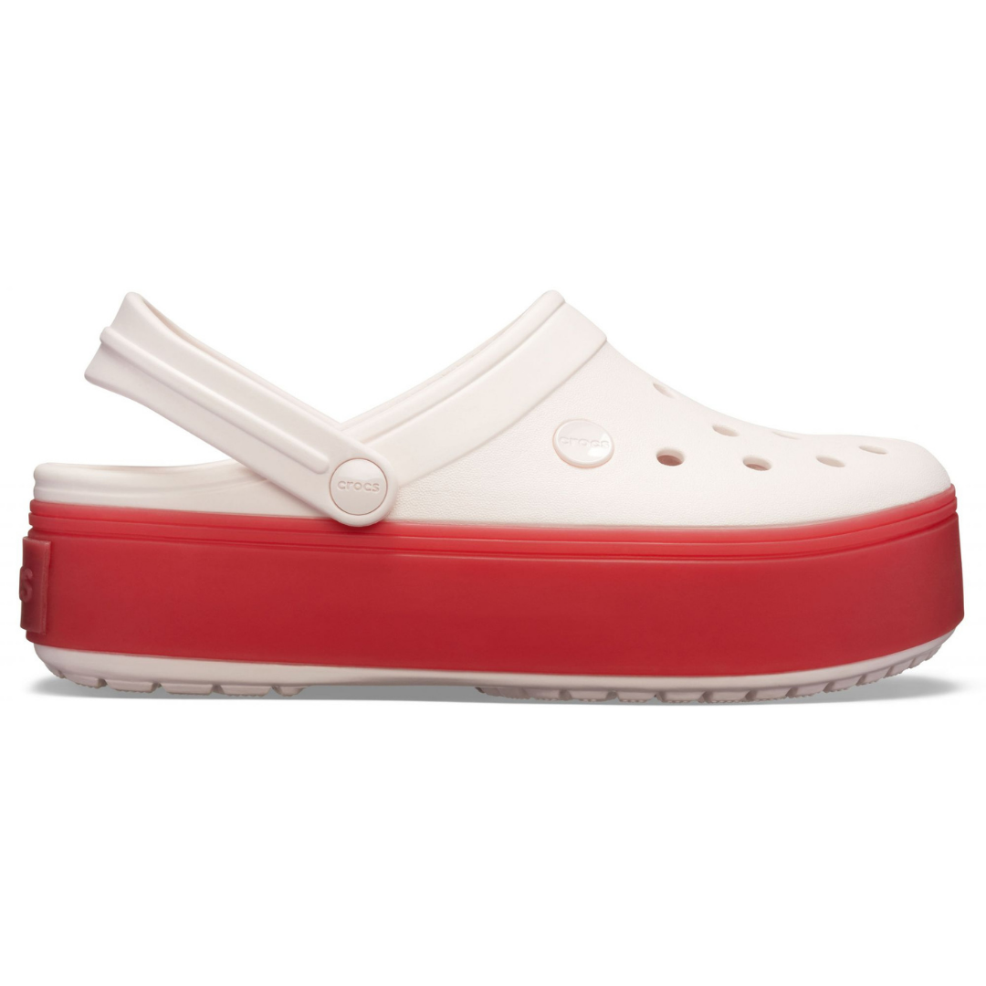 Сабо Crocs Platform Clog 40-41 р 25.8-26.7 см Рожеві з червоним 205434-M8/W10 Barley Pink/Pepper