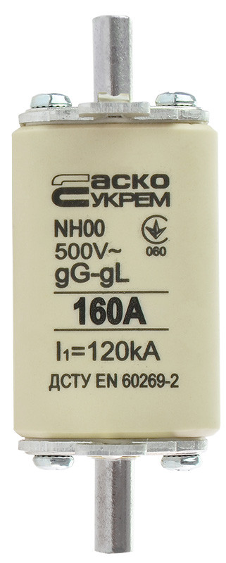 Запобіжник ножовий з плавкою вставкою NH00 160A gG